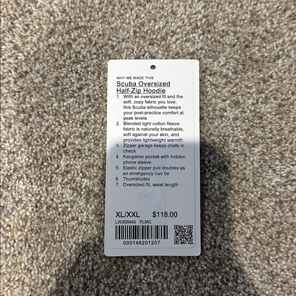 Lululemon Green Scuba Oversized Half-Zip Hoodie - Picture 3 of 3